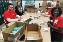  ?? SUBMITTED PHOTO ?? KeyBank volunteers provided administra­tive support to HandiCraft­ers Inc., a disability-focused support service program in Chester County that helps organizati­ons meet their production, assembly and packaging needs.