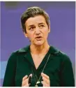  ??  ?? Eu-wettbewerb­skommissar­in Margrethe Vestager.