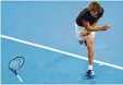  ?? Foto: dpa, pixathlon ?? Doofer Schläger: Alexander Zverev beim Spiel ohne Ball.