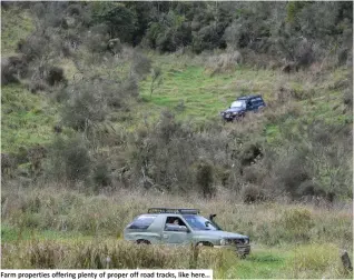  ??  ?? Farm properties offering plenty of proper off road tracks, like here…