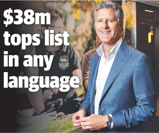  ?? Picture: AARON FRANCIS/THE AUSTRALIAN ?? Andrew Barkla, CEO of IDP Education, has been named as the country’s highest-paid chief executive.