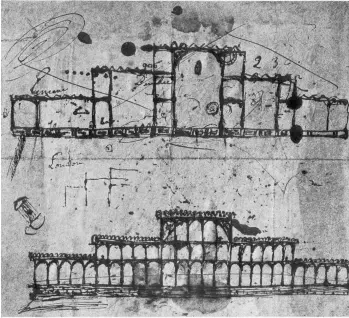  ??  ?? Above and top: Sir Joseph Paxton’s rough sketch and architectu­ral design for Crystal Palace. Right: the Cavendish banana. Previous page: Chatsworth was built for the 1st Duke of Devonshire