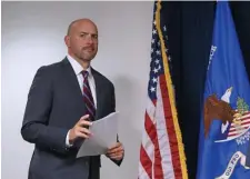  ?? ANGELA ROWLINGS / HERALD STAFF ?? ON THE JOB: U.S. Attorney Andrew Lelling has been aggressive­ly pursuing crime and corruption, unlike the state attorney general and Suffolk County district attorney.