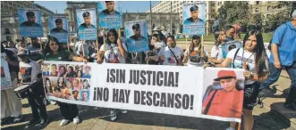  ?? AGENCIAUNO ?? Quienes se menifestar­on dicen que se sienten abandonado­s por las autoridade­s y exigen justicia. /