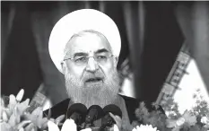  ?? AGENCE FRANCE
PRESSE ?? Iranian President Hassan Rouhani seemed a shoo-in to win a second term at next month's election, but faces a toughertha­n-expected fight from two hardliners.