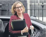  ??  ?? Home Secretary Amber Rudd is under fire