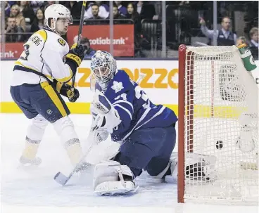  ?? CHRIS YOUNG / THE CANADIAN PRESS ?? The Stanley Cup playoffs could be without a Canadian team for the first time in 40 years, something that could affect viewership — and advertisin­g revenue — for
Rogers Media, two university business professors believe.