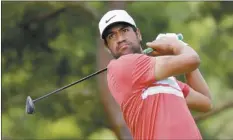  ?? AP photo ?? Tony Finau hits from the second tee during the second round of the Memorial tournament Friday in Dublin, Ohio.