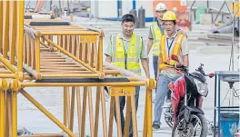  ??  ?? President Duterte has said that more Chinese constructi­on workers may be needed for infrastruc­ture projects because so many Filipinos have taken jobs in the Middle East.