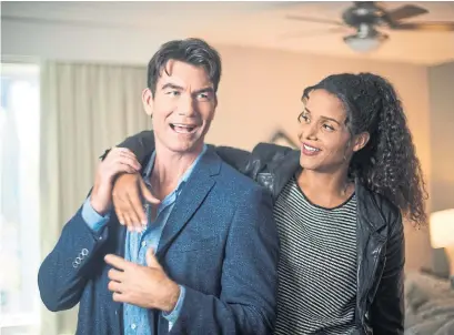  ?? THE CANADIAN PRESS ?? Jerry O’Connell, with Sydney Tamiia Poitier, stars in Carter, which he calls “sort of the procedural Schitt’s Creek.” In the series, O’Connell plays Harley Carter, a Canadian actor with a hit American detective series.