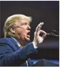  ?? DOUG MILLS/THE NEW YORK TIMES ?? President Donald Trump says a disclosure by American intelligen­ce officials that Russia is again meddling in a presidenti­al election in his favor is merely another partisan campaign against him, dismissing the warning as a hoax cooked up by rivals.