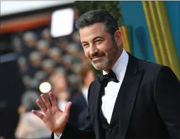  ?? CHRIS DELMAS — GETTY IMAGES ?? Jimmy Kimmel returns for his third Oscars hosting gig and first since 2018.