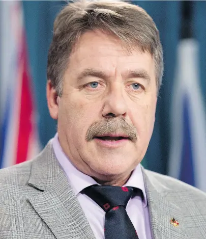  ?? ADRIAN WYLD / THE CANADIAN PRESS FILES ?? Peter Stoffer as NDP Veterans Affairs critic in 2014. The former MP from Nova Scotia has been accused of improper sexual advances during his five-term tenure in Parliament.