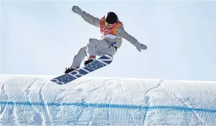  ?? KYLE TERADA/USA TODAY SPORTS ?? The United States’ Redmond Gerard scored an 87.16 to win the slopestyle gold at Phoenix Snow Park. “Just having fun snowboardi­ng,” said the 17-year-old.