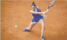  ??  ?? Für Sara Sorribes (Foto) war gegen Simona Halep früh Schluss.