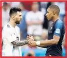  ??  ?? Messi y Mbappé, con sus seleccione­s.