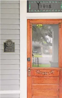  ?? Bruce Boatner ?? This Craftsman-style home on Crockett Street in the First Ward was built around 1915.