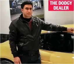  ??  ?? THE DODGY DEALER
Shameless: Ahmed Alwaheeb was sued by customer Iain Ross, above, who was awarded £7,524