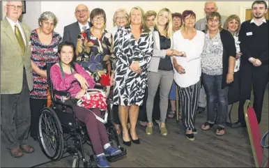  ??  ?? Ninety-six long-serving staff and volunteers from Heart of Kent Hospice were recognised and celebrated at the Lady Monckton Awards