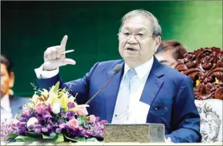  ?? HEAN RANGSEY ?? Minister of Informatio­n Khieu Kanharith has asked officials to closely monitor social media for fake news over the coronaviru­s and take action against perpetrato­rs.