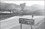  ?? Steve Dykes Los Angeles Times ?? PART OF the Interstate 5-State Route 14 interchang­e collapsed during the 1994 Northridge quake.