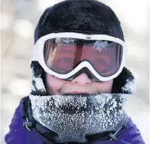  ??  ?? Gabrielle Anctil’s only must-have item for winter cycling is ski goggles.