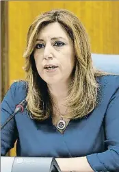  ?? JOSÉ MANUEL VIDAL / EFE ?? Susana Díaz ahir al Parlament andalús