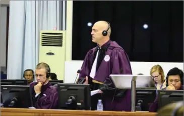  ?? NHET SOK HENG/ECCC ?? Internatio­nal Co-Prosecutor Nicholas Koumjian seen during an ECCC hearing in 2015.