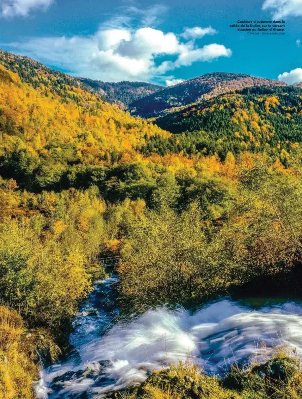  ?? © Michel - stock.adobe.com ?? Couleurs d'automne dans la vallée de la Doller, sur le versant alsacien du Ballon d'Alsace.