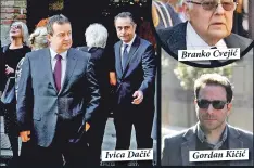  ??  ?? Ivica Dačić
Branko Cvejić
Gordan Kičić