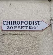  ??  ?? This highly appropriat­e Newquay sign proves that when it comes to measuring the distance to the chiropodis­t, it’s best not to footer about with yards.