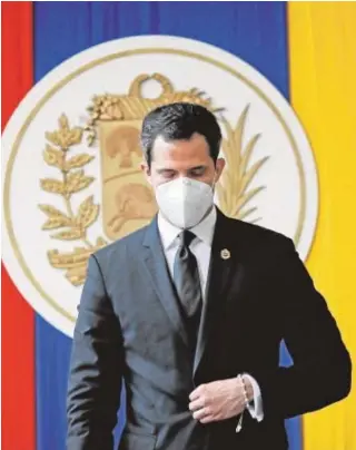  ?? REUTERS ?? El presidente interino de Venezuela, Juan Guaidó