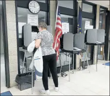  ?? ALEXANDRA KUKULKA/POST-TRIBUNE ?? Lake and Porter counties report higher turnout for early voting in this year’s local elections.