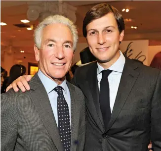  ??  ?? PERSONAL STAKES Kushner’s interest in criminal justice reform grew after father Charles went to prison in 2004; below, the two at a 2012 event for Ivanka Trump’s fashion line. Working on Mideast peace reunited Jared with Israeli Prime Minister Benjamin Netanyahu (right), a Kushner family friend.