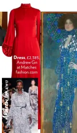  ??  ?? Dress, £2,385, Andrew Gn at Matches fashion.com