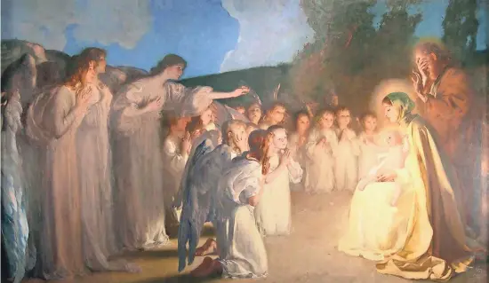  ?? MUSEUM OF WISCONSIN ART ?? Carl von Marr’s painting “Adoration of the Christ Child” (circa 1898) is part of the von Marr collection at the Museum of Wisconsin Art in West Bend. Read more about this artwork on