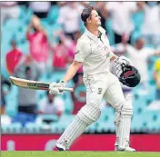  ?? GETTY ?? Steve Smith completed his century on Day 2 of the third Test.