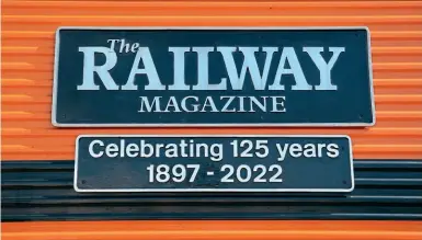  ?? ?? The new nameplates of ‘our’ loco No. 66503 were unveiled at Freightlin­er’s Midland Road depot in Leeds on August 9. Send us your photo of the loco and you could win a £250 cash prize