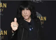  ?? Ap file ?? THUMBS UP: Marky Ramone is pleased at the recognitio­n the Ramones have gotten in recent years.