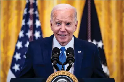  ?? ?? The Republican chair of the House oversight committee said he intended to invite Joe Biden to testify in his own impeachmen­t hearing. Photograph: Al Drago/Bloomberg via Getty Images