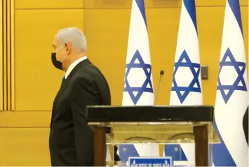  ?? (Marc Israel Sellem/The Jerusalem Post) ?? LIKUD LEADER and former prime minister Benjamin Netanyahu attends a Knesset meeting this week.