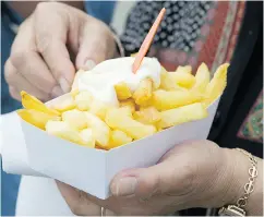  ?? GETTY IMAGES / ISTOCK PHOTO ?? Thick- cut and double-fried frites are a Belgian specialty, traditiona­lly eaten with mayonnaise.