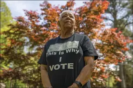  ?? ALYSSA POINTER — THE NEW YORK TIMES ?? Air Force veteran Loretta Green, an Atlanta resident, calls the act of voting “almost sacred.” But younger Black voters feel far less motivated to cast a ballot for Democrats or even at all.