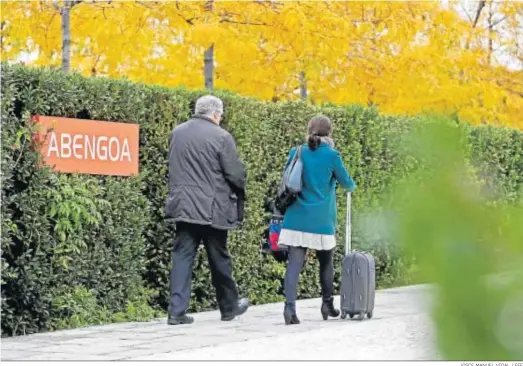  ?? JOSÇE MANUEL VIDAL / EFE ?? Acceso a la sede de Abengoa, en el Campus de Palmas Altas, en Sevilla.