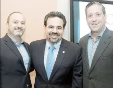  ??  ?? Rafael Álvarez, Eduardo Arosemena y Tony Larrea.