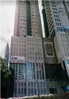  ??  ?? The ground and mezzainine floors in an office building in Menara Avenue are up for sale.