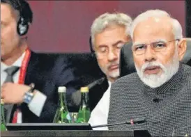  ?? REUTERS ?? PM Narendra Modi speaks during the G20 leaders summit in Bali, Indonesia.