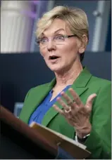  ?? EVAN VUCCI — THE ASSOCIATED PRESS FILE ?? Energy Secretary Jennifer Granholm said this month that she is in favor of banning payments. “But I don’t know whether Congress or the president is,” she added.