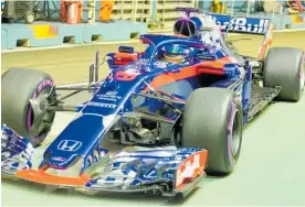  ?? Photo/ Don Kennedy ?? Brendon Hartley’s run in the Toro Rosso car is at an end.