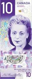  ??  ?? Wanda Robson hat einst ein Buch über ihre Schwester geschriebe­n. Nun wird Viola Desmond auf dem Zehn-Dollar-Schein in ungewöhnli­chem Hochformat abgebildet, damit sie besser zur Geltung kommt.